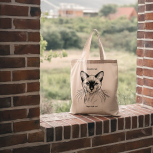 Siamese Cat – Elegant. Loyal. Loud. Tote Bag