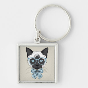 Siamese Cat Fashion Smart Key Ring