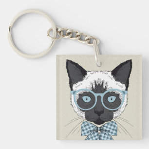 Siamese Cat Fashion Smart Key Ring