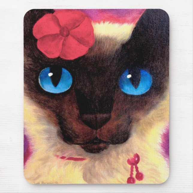 Siamese Cat Feline Pet Painting - Multi Mouse Mat (Front)