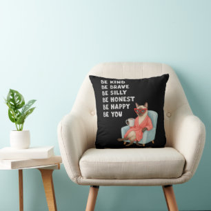 Siamese Cat for Coffee Lovers Cushion