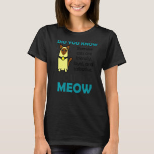 Siamese Cat  For Women Cute Pun T-Shirt