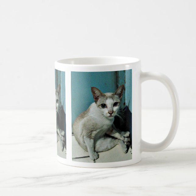 Siamese Cat Friend Coffee Mug (Right)