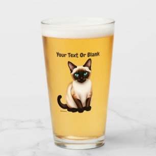 Siamese Cat Glass