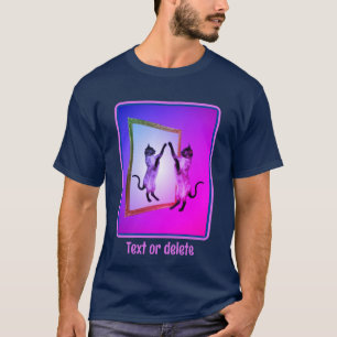 Siamese Cat In A Mirror Personalised T-Shirt