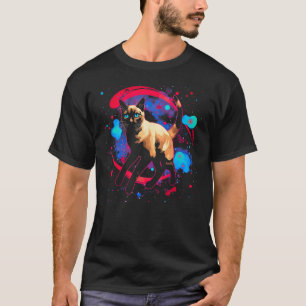 Siamese Cat in Space T-Shirt