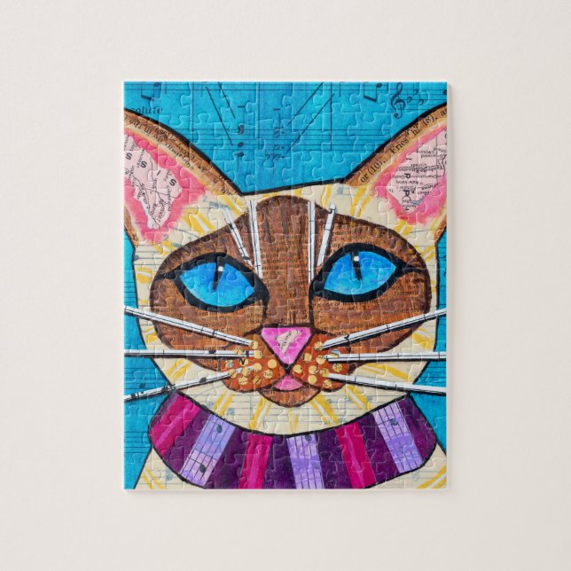 Siamese Cat Jigsaw Puzzle (Vertical)