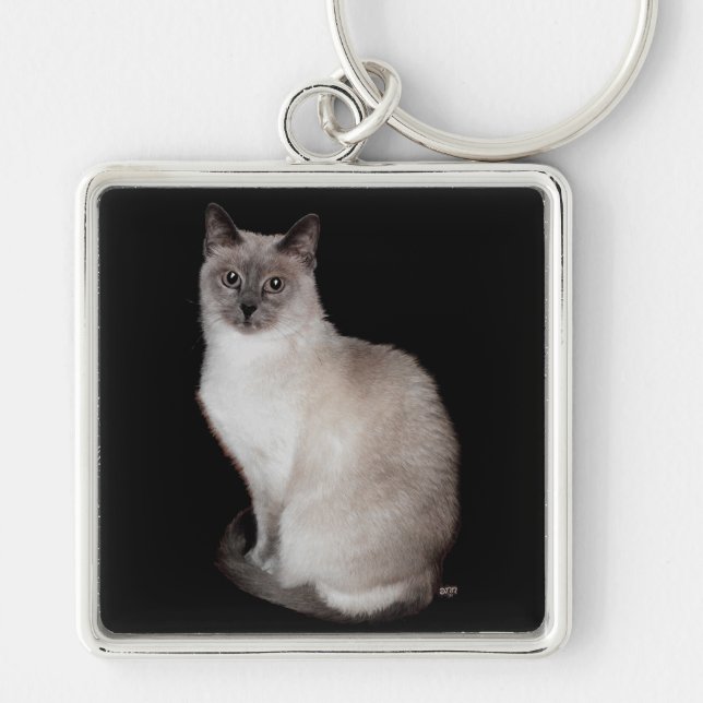 Siamese Cat Key Ring (Front)