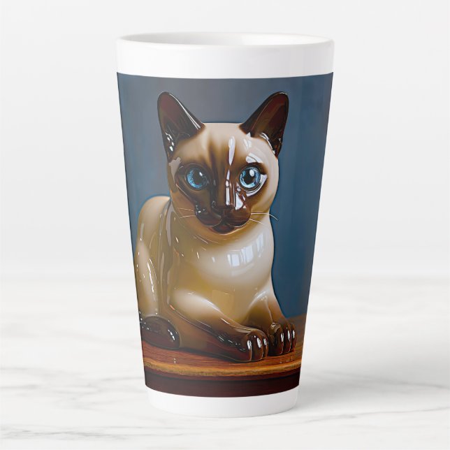 Siamese Cat Latte Mug (Front)