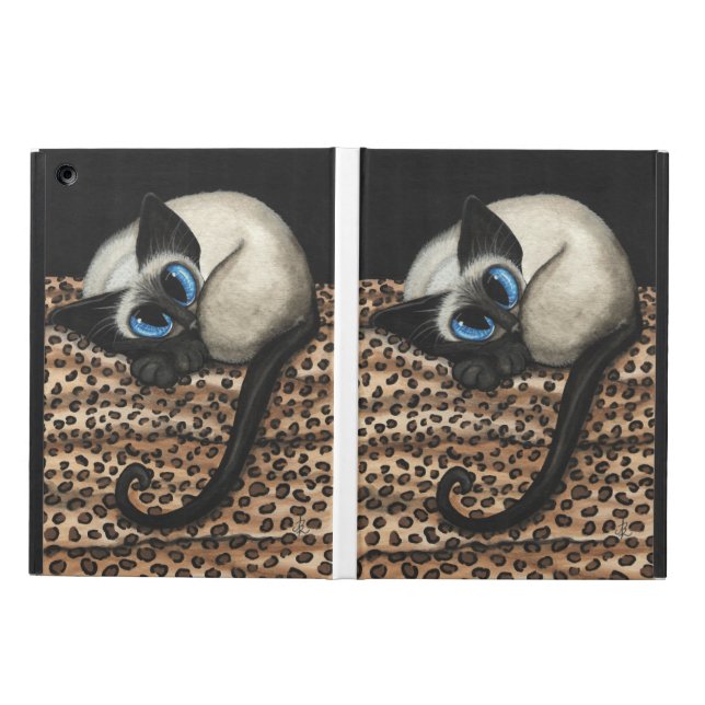 Siamese Cat Leopard Print iPad case (Outside)