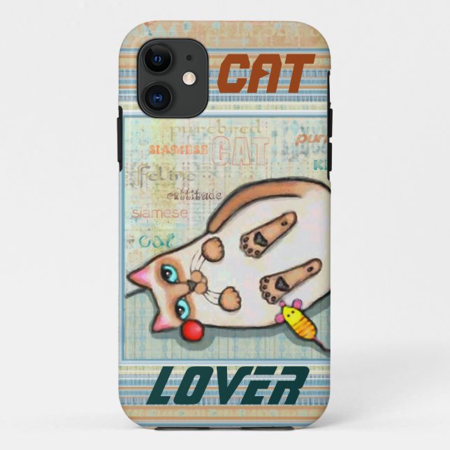 Siamese Cat Lover Case-Mate iPhone 5 Barely There Case (Back)