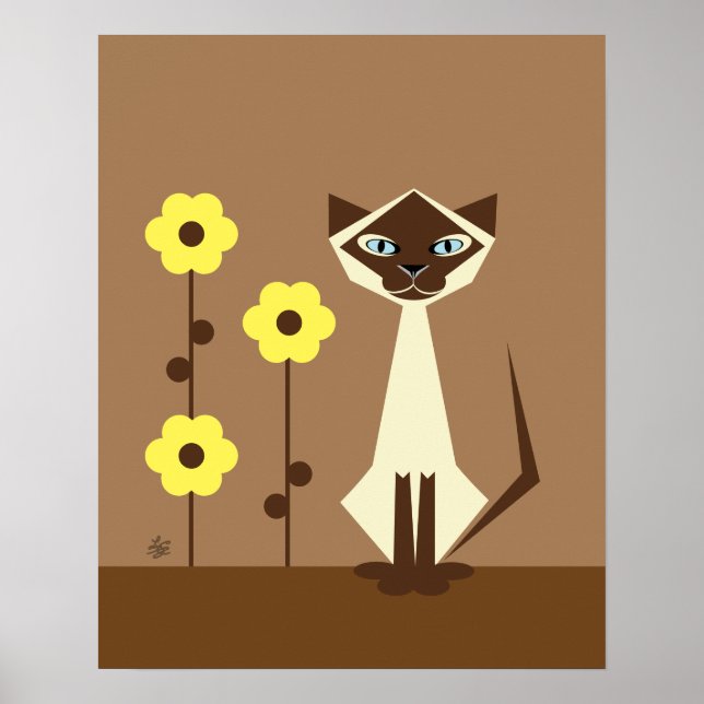 Siamese Cat Lover Poster (Front)