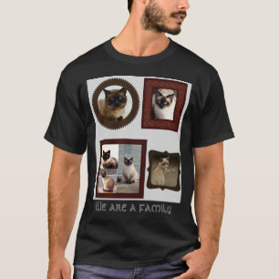 Siamese Cat Lover T-Shirt We Are A Family