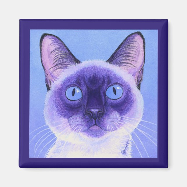 Siamese Cat Magnet (Front)