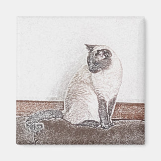 Siamese Cat Magnet
