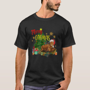 Siamese Cat Merry Catmas Merry Christmas Xmas Cats T-Shirt