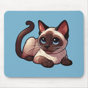 Siamese cat mouse mat