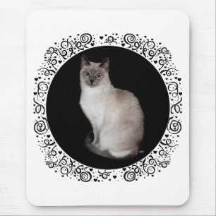 Siamese Cat Mouse Mat