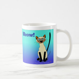 Siamese Cat Mug (blue)