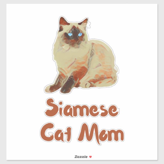Siamese Cat Mum (Sheet)