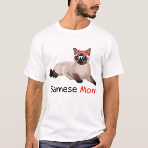 Siamese Cat Mum Kitten Womens Siamese Cat T-Shirt