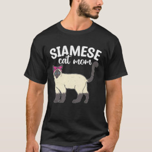 Siamese Cat Mum Pet Animals Cats Owner Graphic T-Shirt
