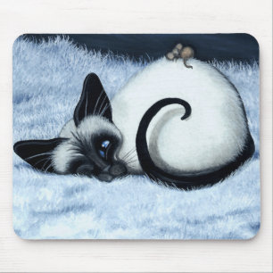 Siamese Cat Nap Mouse by Bihrle Mat