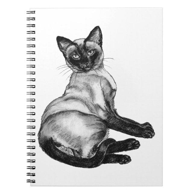 Siamese Cat Notebook (Front)