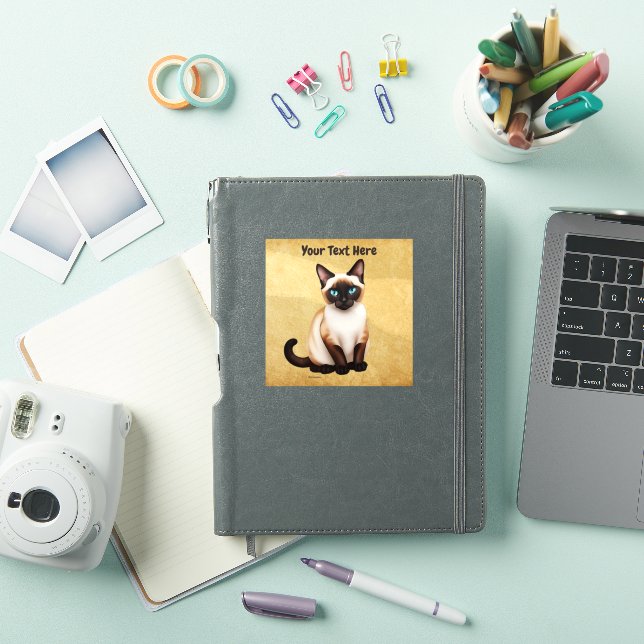 Siamese Cat On Old Paper (iPad Cover)