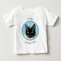 Siamese Cat Painting - Cute Original Cat Art