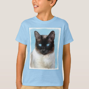 Siamese Cat Painting - Cute Original Cat Art T-Shirt
