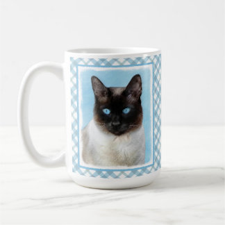 Siamese Cat Painting Original Animal Art Coffee Mug