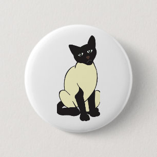 Siamese Cat Pet Cute Destiny Animals 6 Cm Round Badge