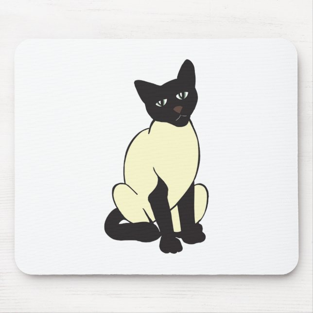 Siamese Cat Pet Cute Destiny Animals Mouse Mat (Front)