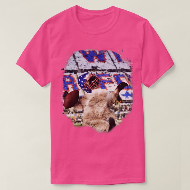 Siamese Cat Playing T-Shirt (Design Front)
