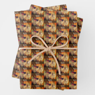 Siamese Cat Posing Personalised Wrapping Paper Sheet