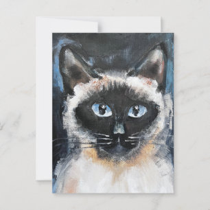 Siamese cat postcard