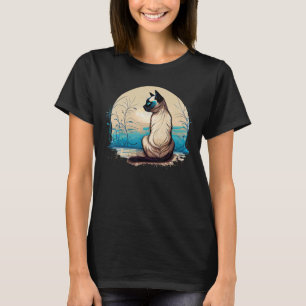 Siamese cat seal point siamese yoga postures T-Shirt