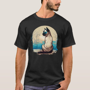 Siamese cat seal point siamese yoga postures T-Shirt