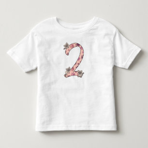 Siamese Cat Second Birthday For Kids Cats Toddler  T-Shirt