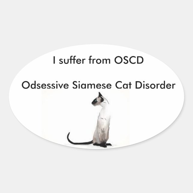 Siamese cat Sticker (Front)