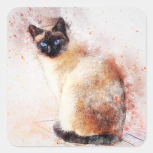 siamese cat stickers