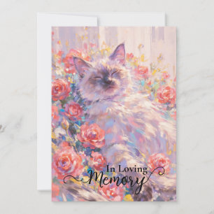 Siamese cat sympathy card