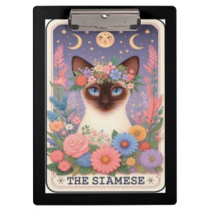 Siamese Cat Tarot Mystical Feline Clipboard
