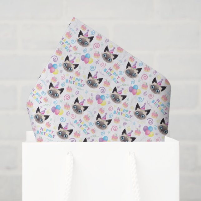 Siamese Cat Tissue Paper (Gift Bag)