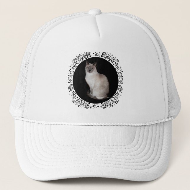 Siamese Cat Trucker Hat (Front)