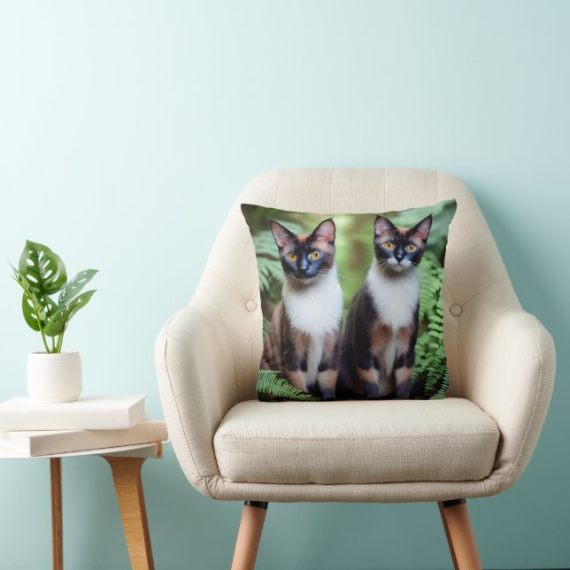 Siamese Cat Twins, Cushion (Chair)