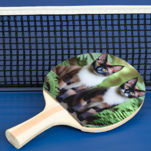Siamese Cat Twins, Ping Pong Paddle