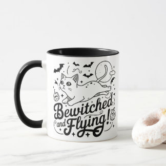 Siamese cat Whispers: Magic in halloween Night Mug