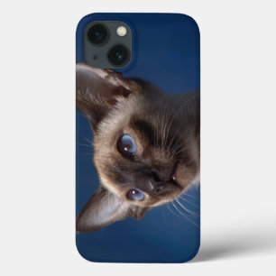 Siamese Cat with Blue Eyes iPhone 13 Case